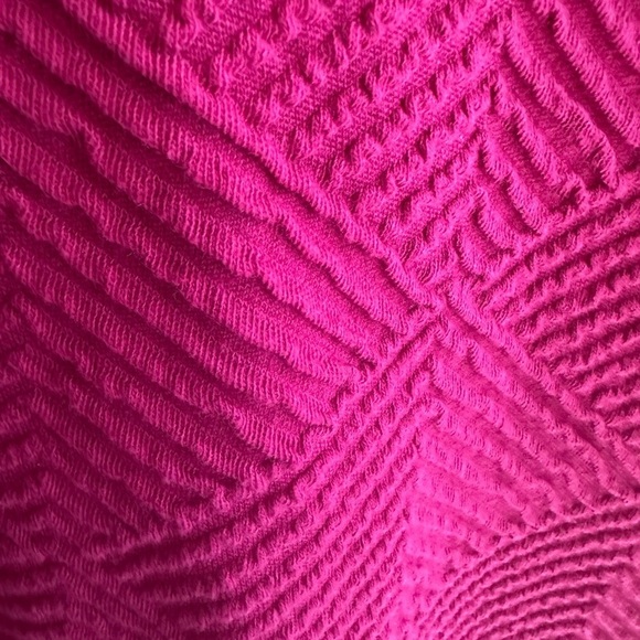 Maeve by Anthropologie Mikayla XS Pink textured top peplum‎ - Picture 7 of 8